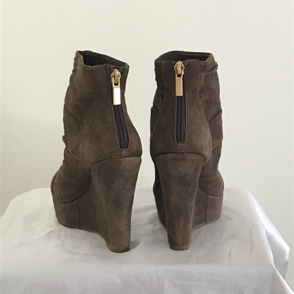 Boutique 9 suede platform bootie - taupe - Picture 2 of 5
